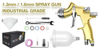 Professional HVLP Gravity Feed Paint Spray Gun with Multiple Nozzles