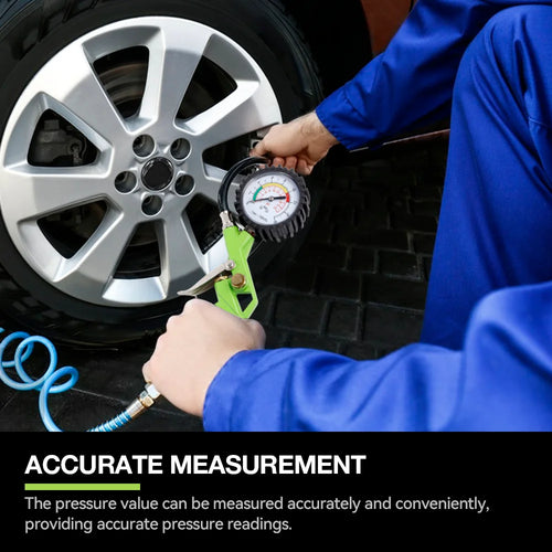 3-in-1 Tire Inflator Gauge with Pressure Meter for Vehicles