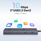 10-in-1 USB-C Docking Station with Dual 4K 60Hz HDMI and 100W PD