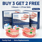 Cosmetic Upper and Lower Silicone Teeth Covers for Smile Confidence