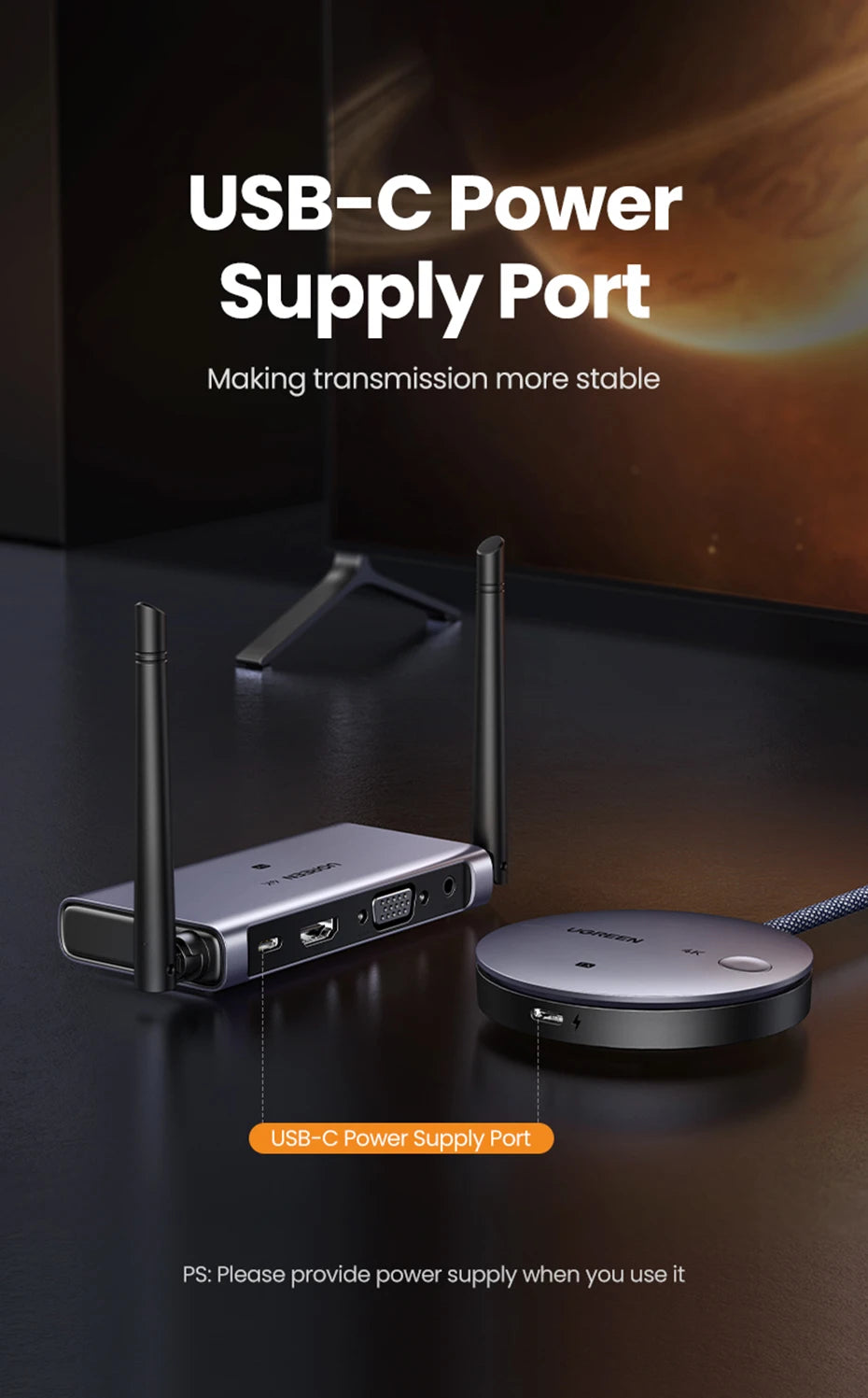4K Wireless HDMI Extender Transmitter and Receiver Kit - 22
