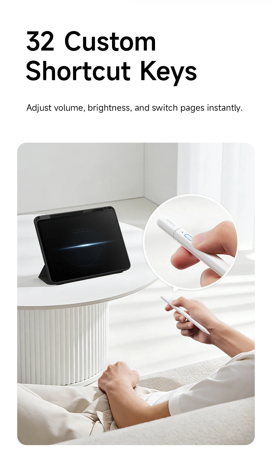 Bluetooth Stylus Pen for iPad with Palm Rejection and Tilt Sensitivity - 14