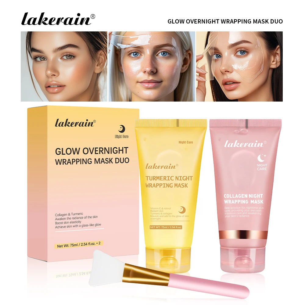 Overnight Peel-Off Face Mask Duo for Radiant Skin