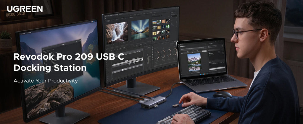 9-in-1 USB-C Docking Station with Dual 4K 60Hz HDMI Ports