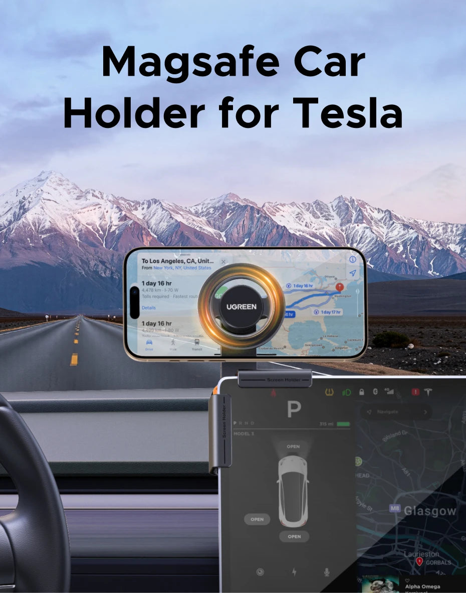 Magnetic Car Phone Mount for Tesla Touchscreen