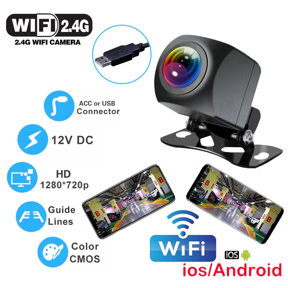 Wireless HD WiFi Vehicle Backup Camera for Android and iOS