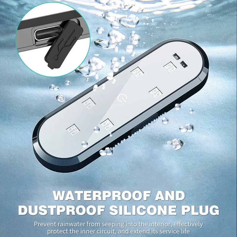 Magnetic LED Car Door Welcome Light with USB Charging and Auto Sensor