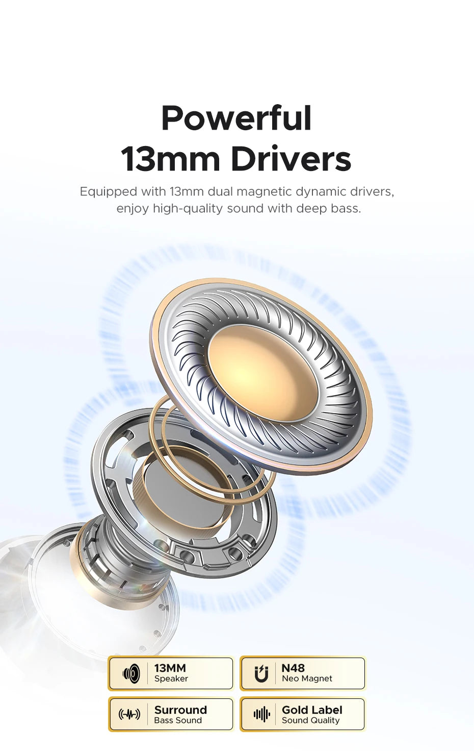 Wireless Bluetooth 6.0 TWS Earbuds with 35-Hour Battery Life - 11