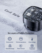 60W Retractable Fast Car Charger with 3 Ports