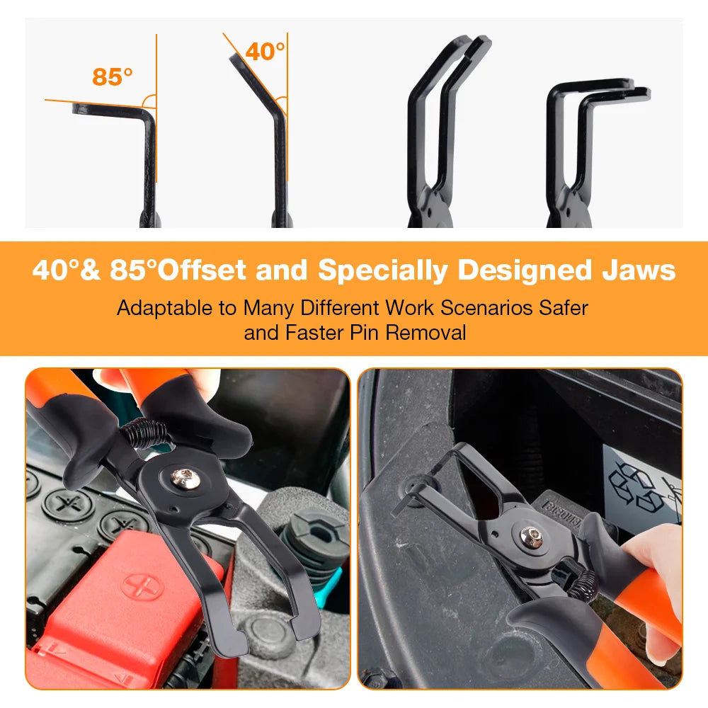 Automotive Push Pin and Plastic Anchor Removal Pliers Set