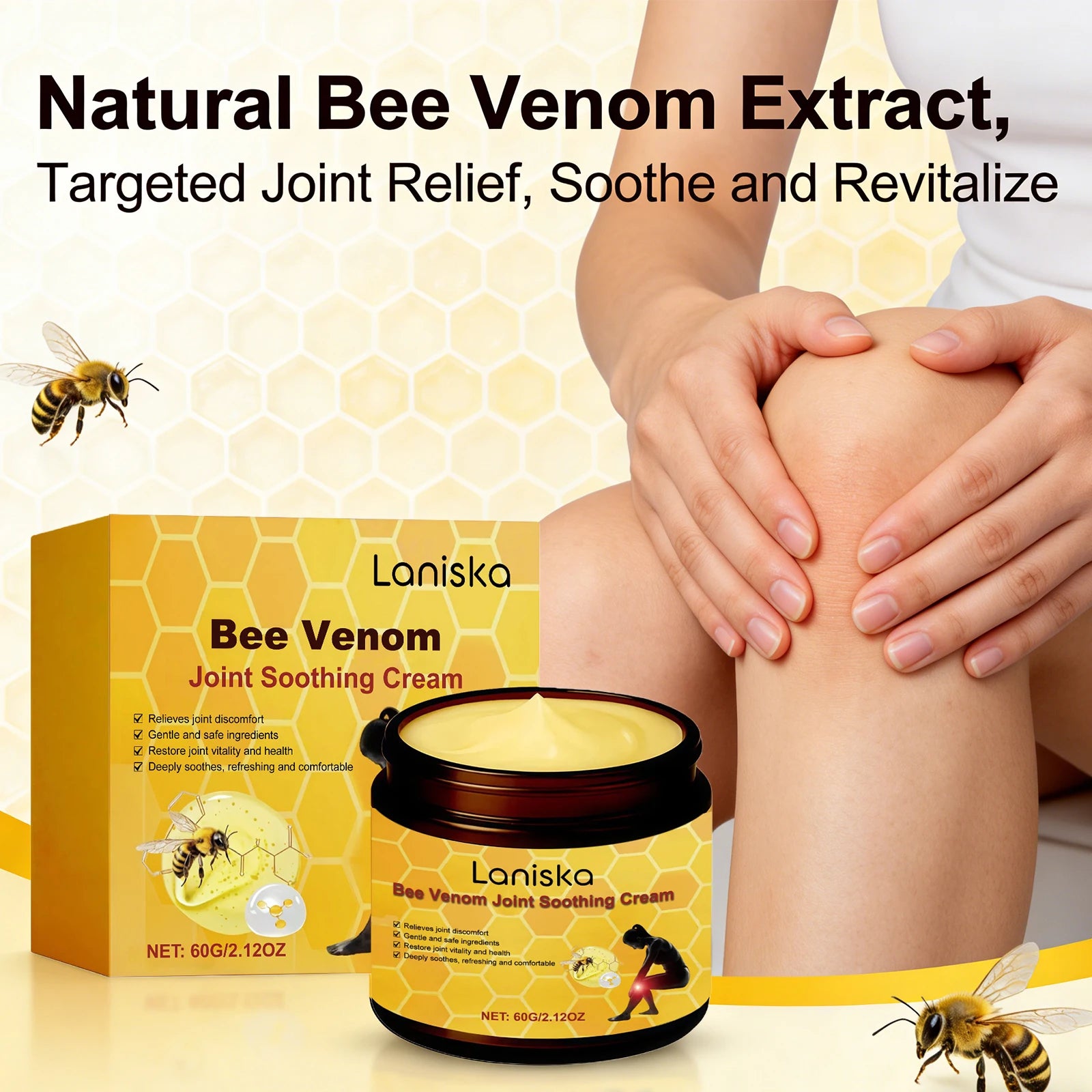 Bee Venom Soothing Cream for Joint and Muscle Relief - 9