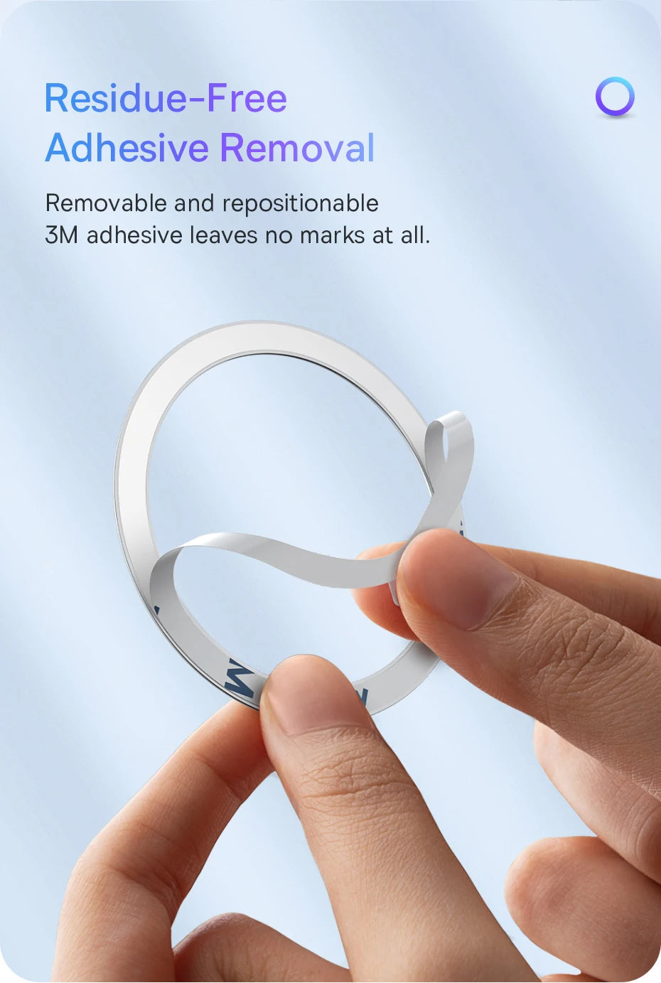 Magnetic Wireless Charging Phone Ring Adapter