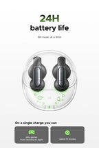 Open Ear Wireless Bluetooth 5.4 Clip-On Sports Earbuds