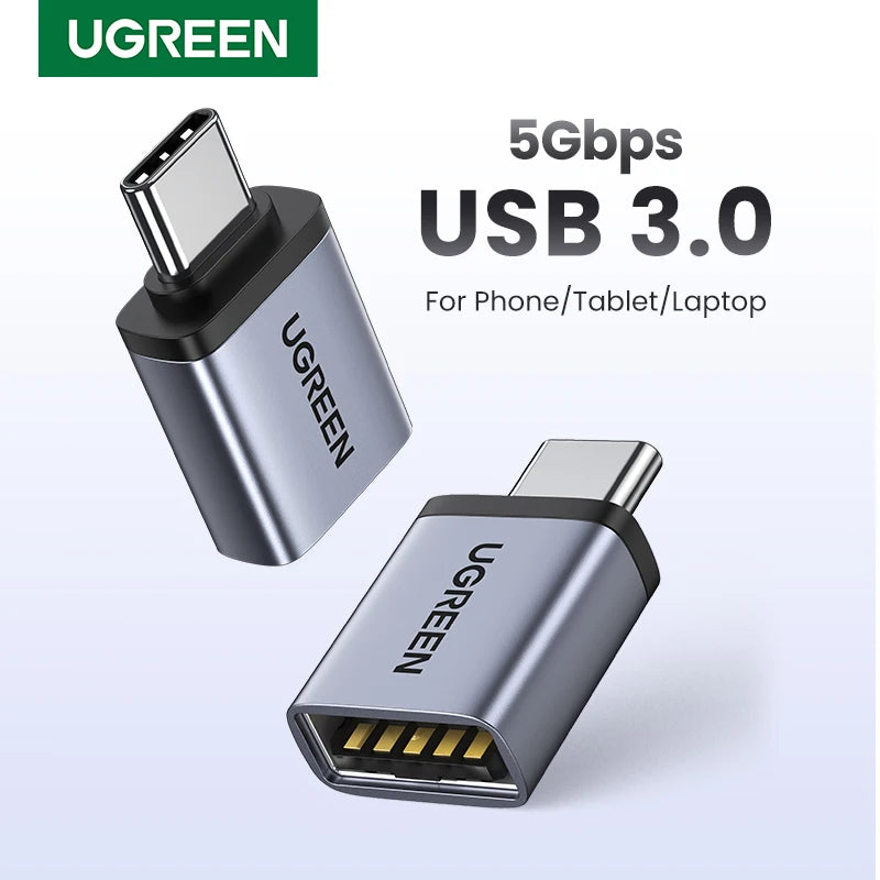 USB 3.0 to USB-C OTG Adapter for Data Sync and Charging