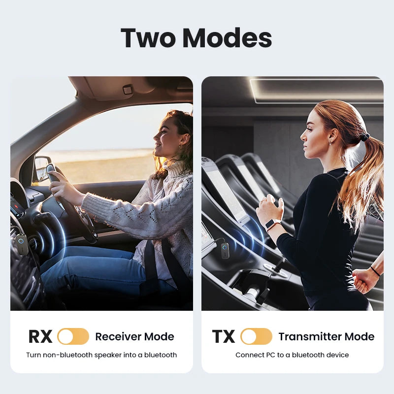 2-in-1 Bluetooth 5.2 Audio Transmitter and Receiver Adapter