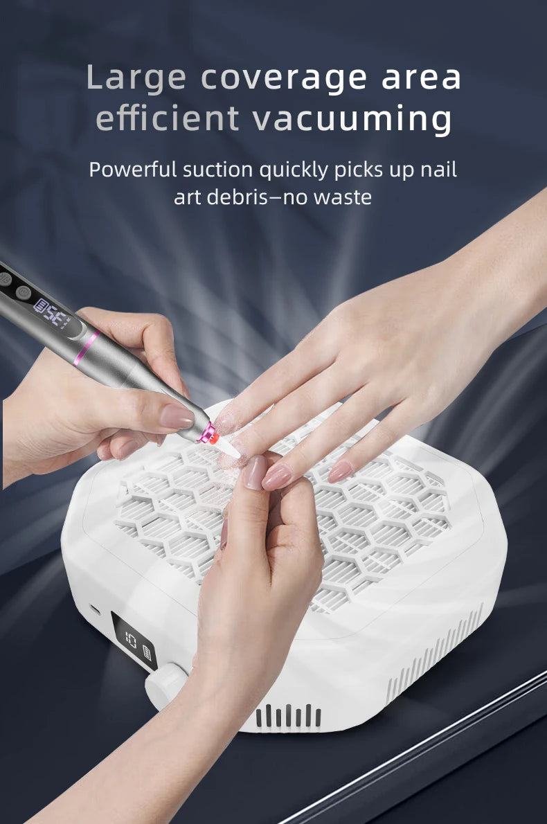 Rechargeable Cordless Nail Dust Collector - 10