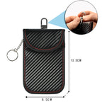 Carbon Fiber Car Key Fob RFID Signal Blocking Pouch Protector