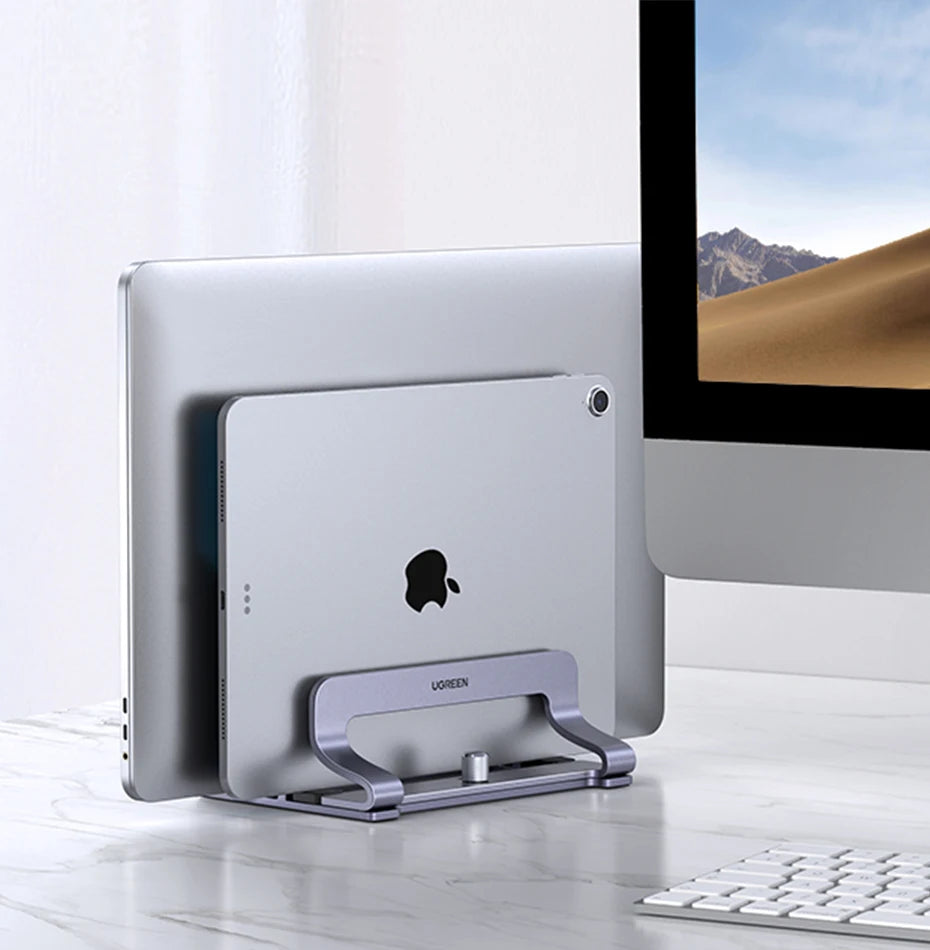 Adjustable Dual Slot Vertical Laptop Stand