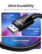 8K DisplayPort 1.4 Cable 32.4Gbps for Gaming Monitors and PCs