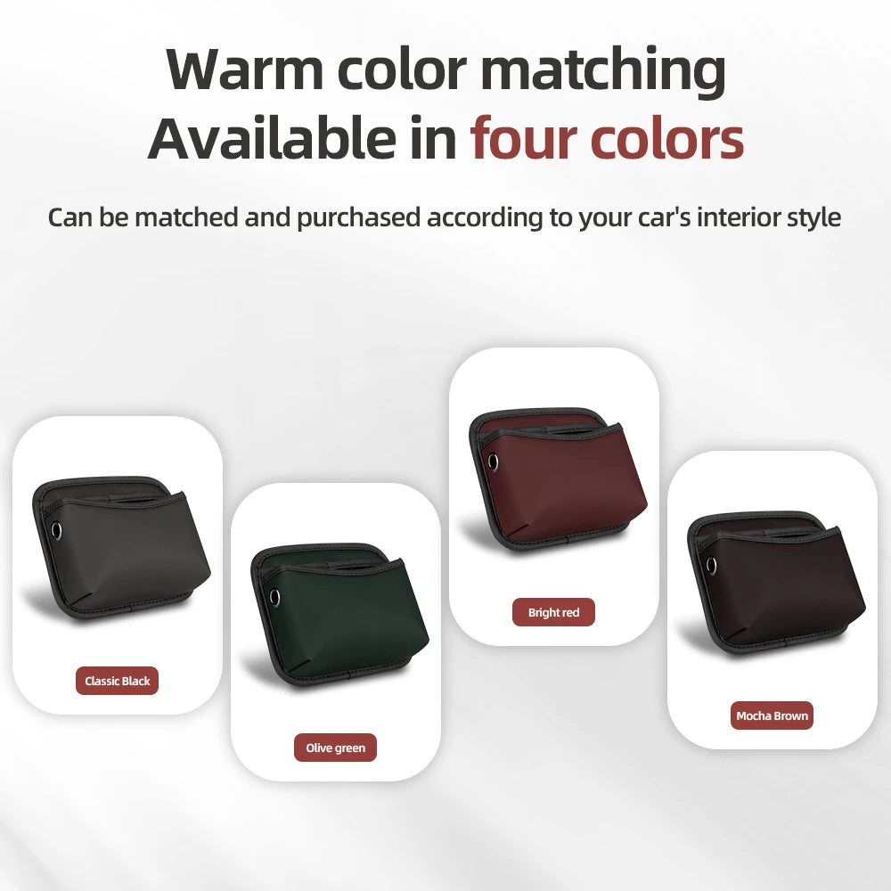 Adhesive Car Seat Side Storage Pocket for Phone and Accessories