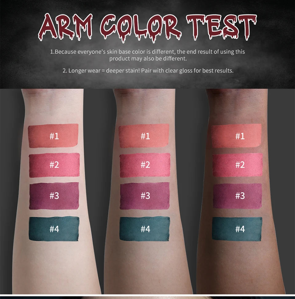 Waterproof Bloody Matte Lip Stain for Halloween