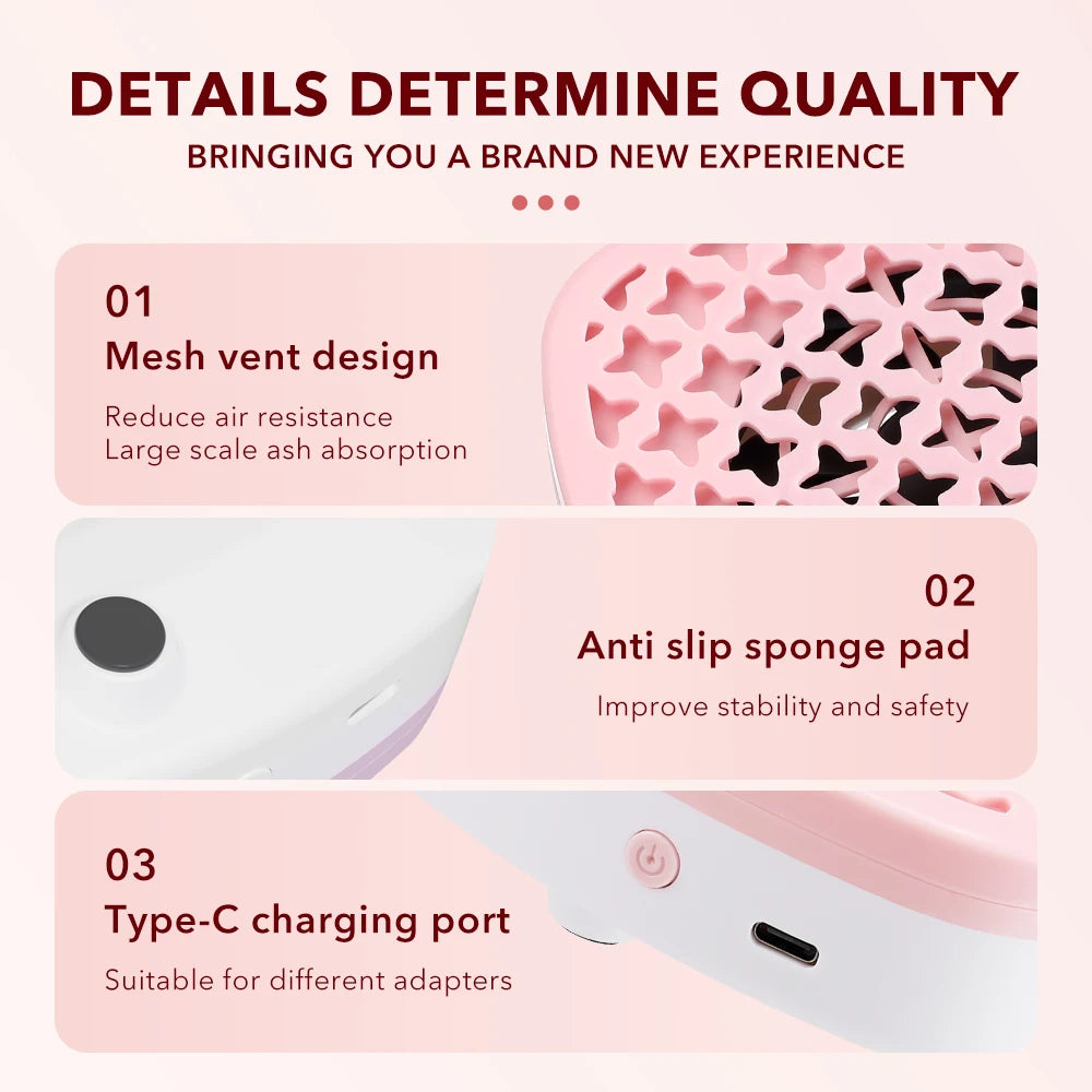 Compact Nail Dust Collector for Manicure