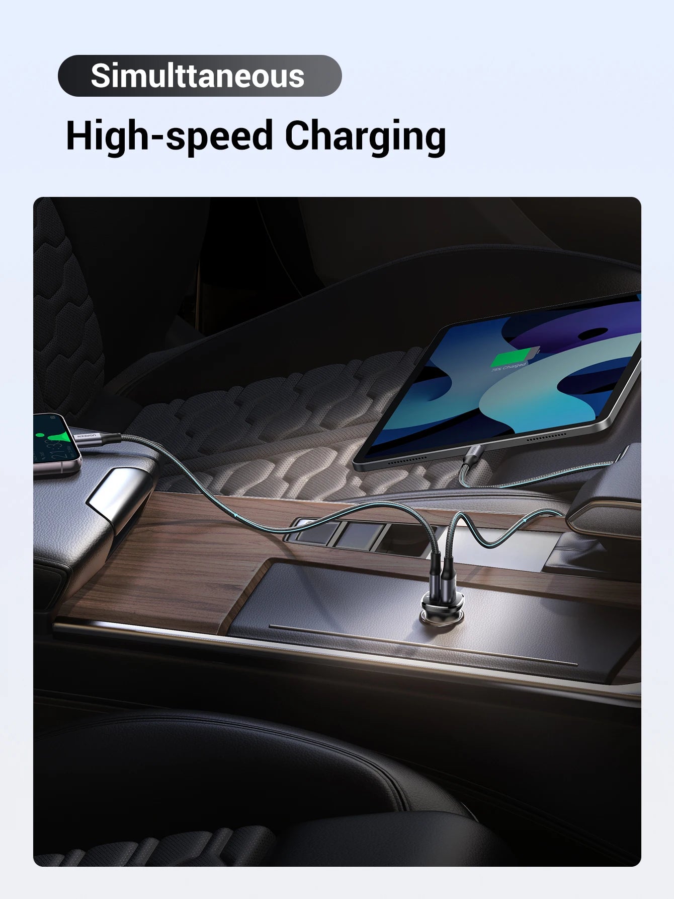 30W Fast USB-C Car Charger with Power Delivery - 3