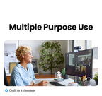 1080P HD USB Webcam with Dual Microphones for Laptop and PC