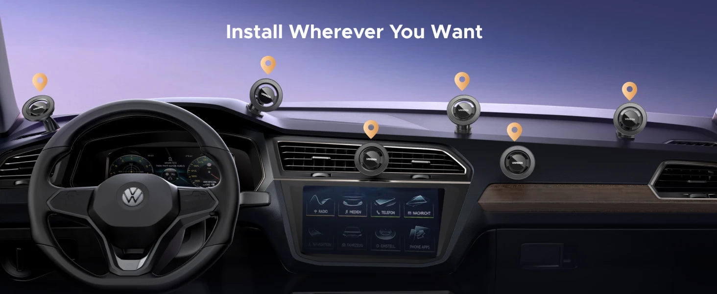 Magnetic Car Phone Mount for Dashboard and Air Vent - 16