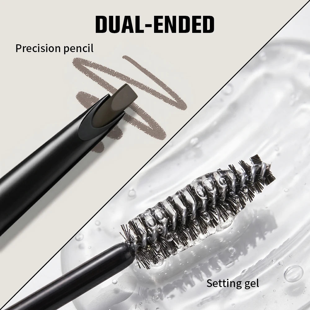 Waterproof 2-in-1 Eyebrow Pencil and Gel