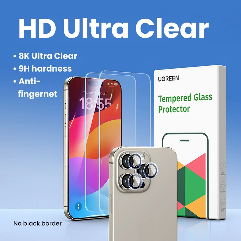 Tempered Glass Screen Protector for iPhone 16 Series