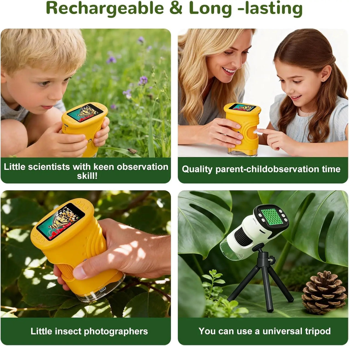 Portable Digital Handheld Microscope for Kids