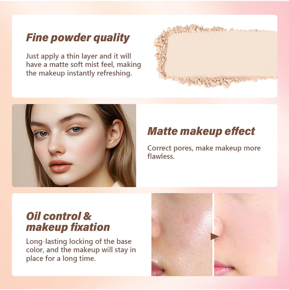 Matte Finish Oil-Control Loose Setting Powder - 7