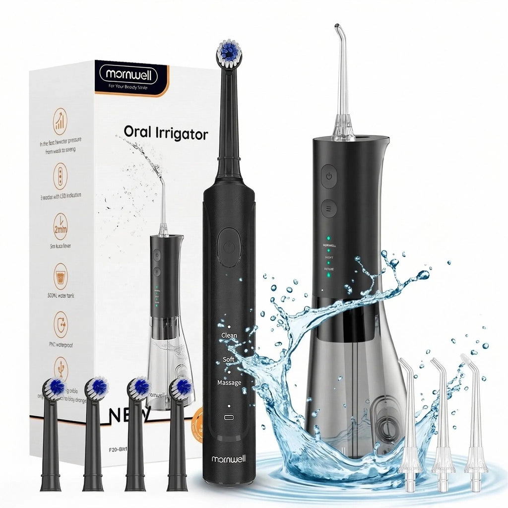 Electric Toothbrush and Water Flosser Dental Care Set