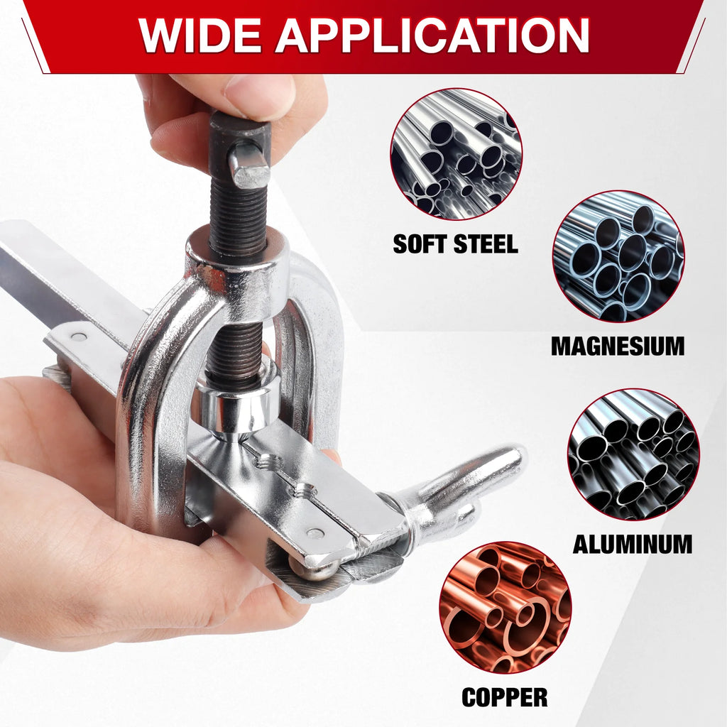 Brake Line Flaring Tool Kit for Copper and Steel Tubing