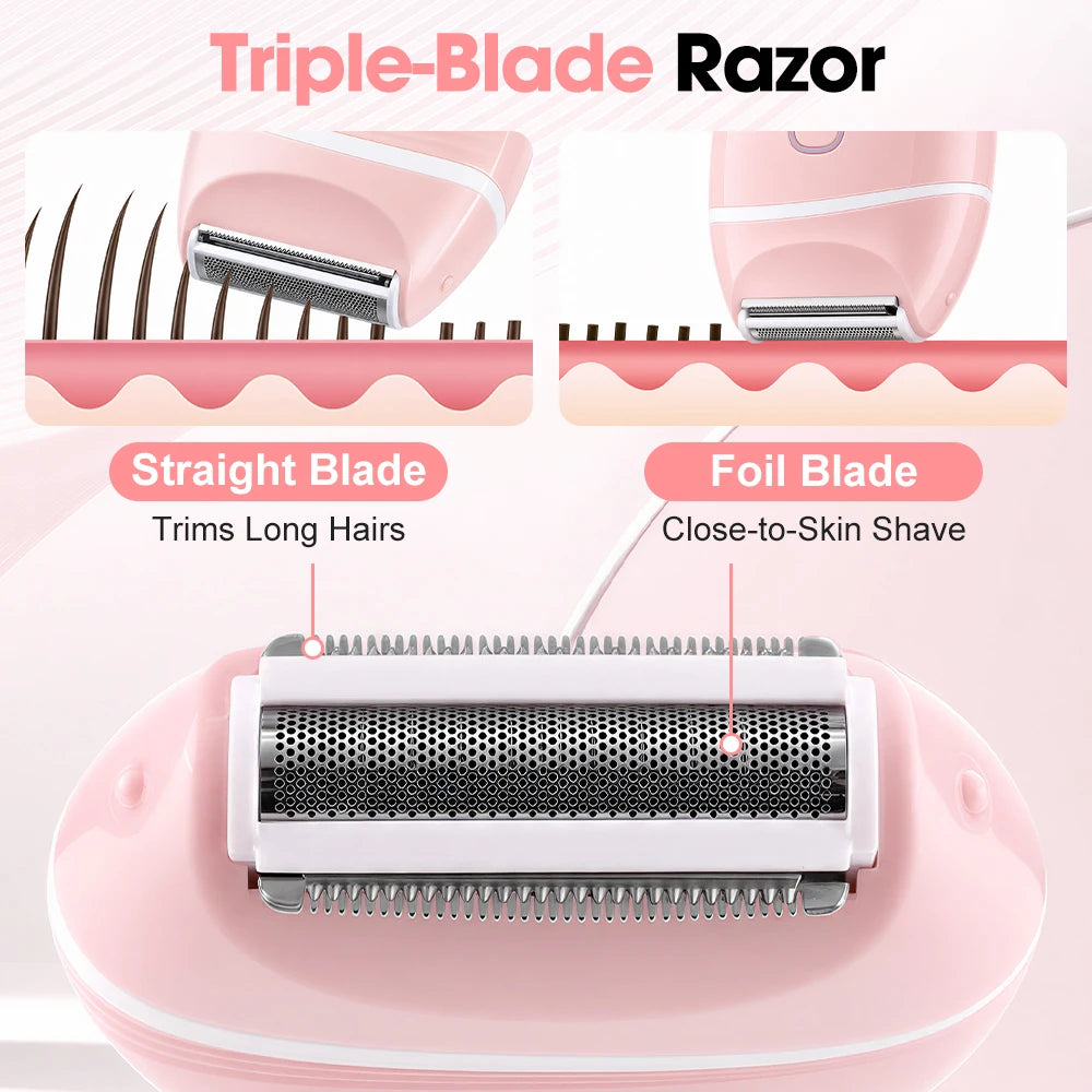 3-in-1 Portable Electric Shaver for Women - 9