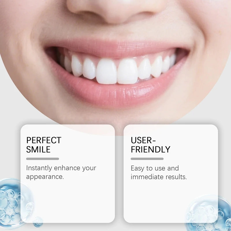 Temporary Silicone Cosmetic Dentures for Missing Teeth