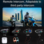 Y12 Pro Bluetooth 5.4 Motorcycle Helmet Intercom Headset 500M