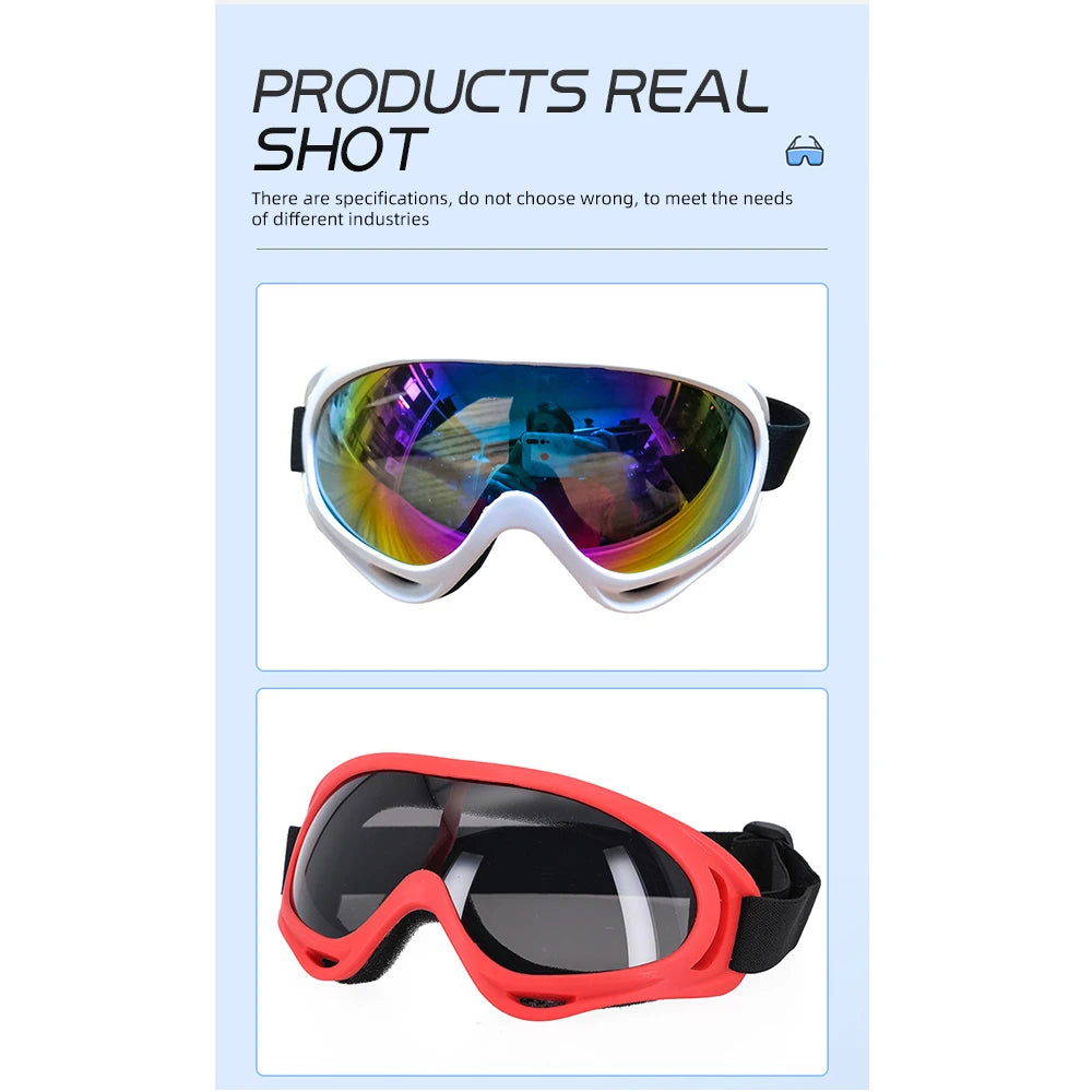 Unisex Windproof Anti Glare Motorcycle Riding and Ski Goggles