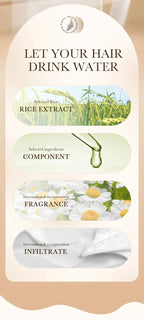 Professional Rice Repair Hair Mask for Dry and Damaged Hair