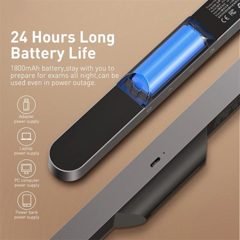 Magnetic Rechargeable LED Desk Lamp with Stepless Dimming - 3
