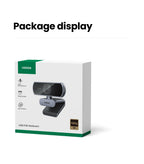 2K HD USB Webcam with Dual Microphones for Streaming and Video Calls