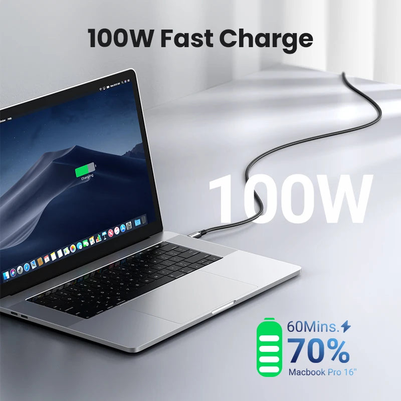 100W USB-C to USB-C Fast Charging and Data Sync Cable