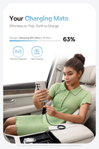 240W Magnetic Fast Charging USB-C Cable for Laptops and Smartphones