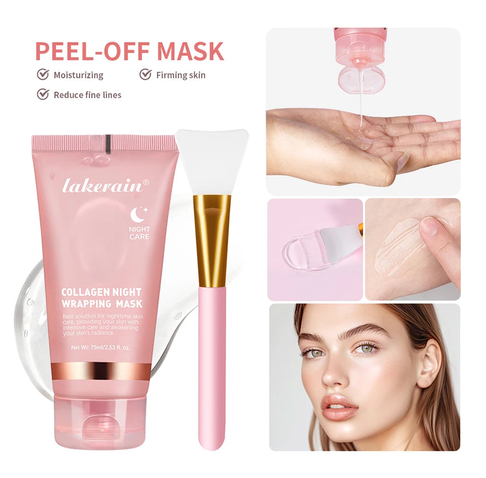 Collagen Peel-Off Night Wrapping Mask for Skin Hydration