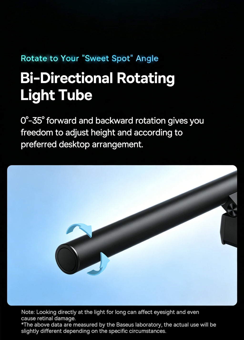 Adjustable LED Monitor Screen Hanging Light Bar
