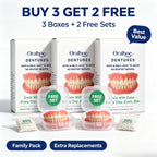 Adjustable Cosmetic Denture and Cleaning Care Kit