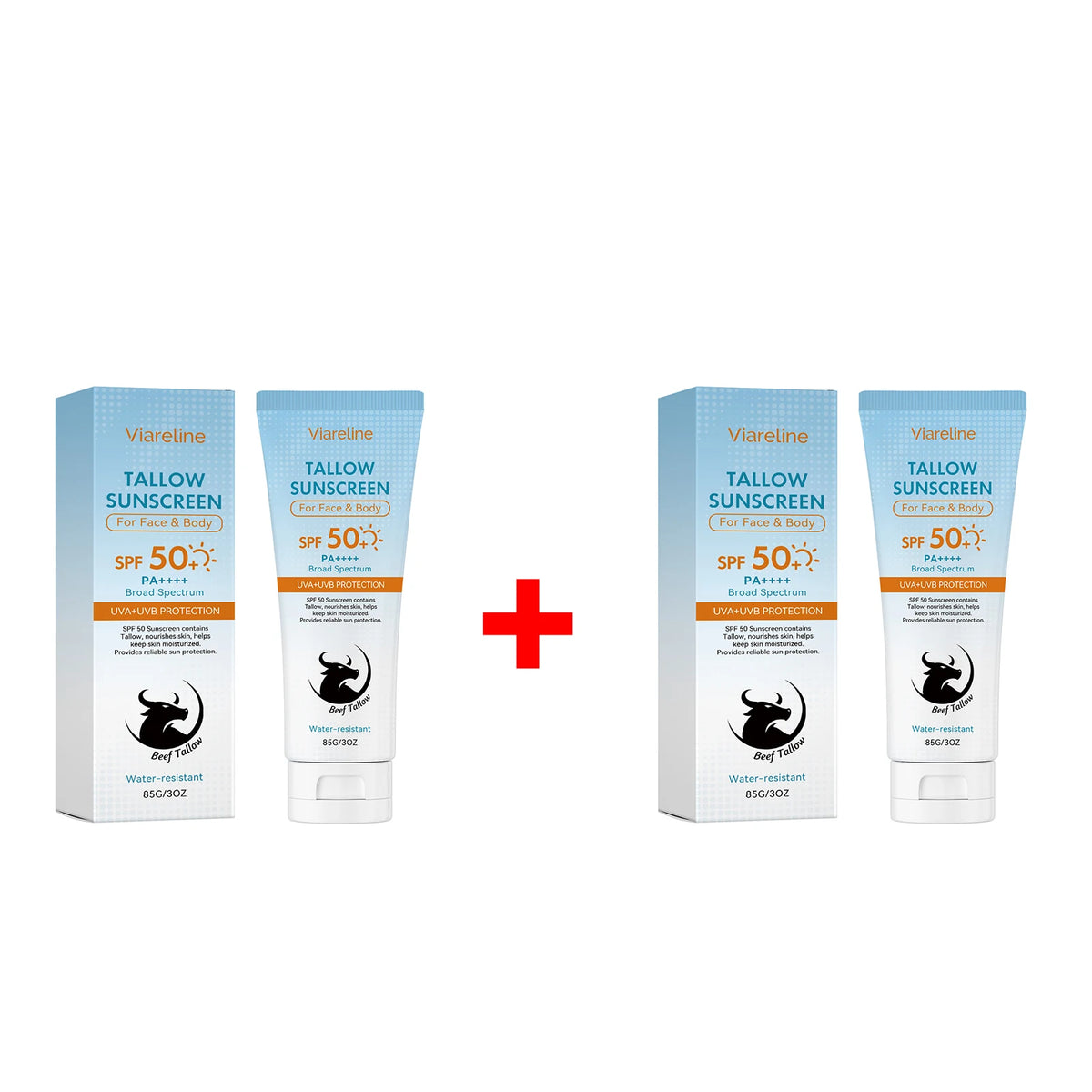 SPF 50 Tallow Hydrating Sunscreen for Face and Body