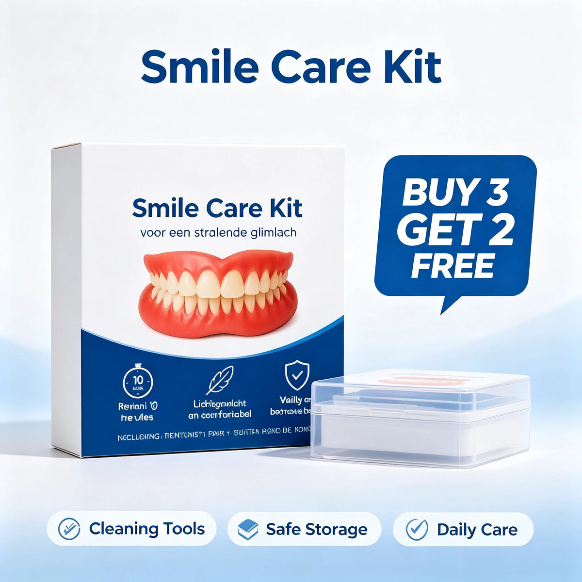 Comfort Fit Silicone Cosmetic Veneer Teeth Set