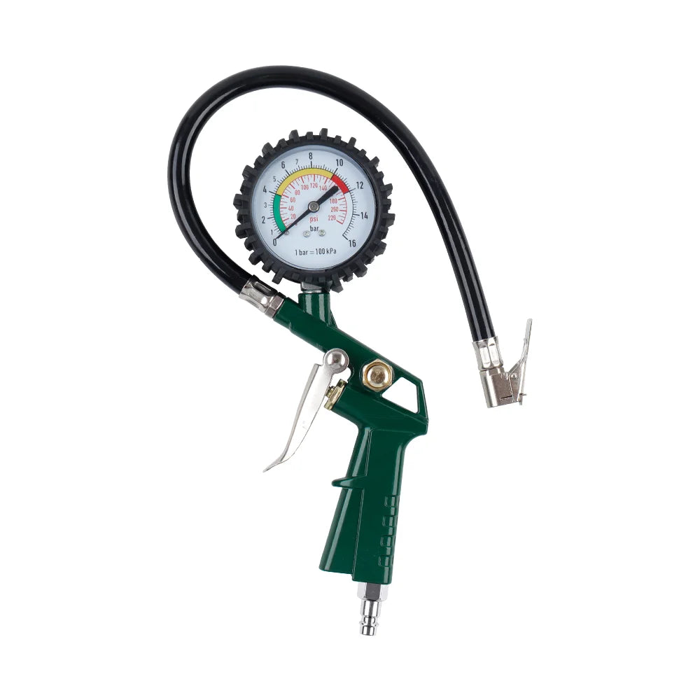 3-in-1 Tire Pressure Gauge and Inflator with EU Connector - 12
